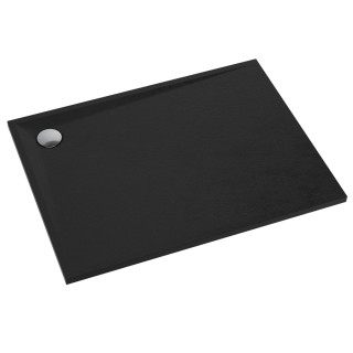 Schedline Brodzik kompozytowy Stabilsound Plus® Libra Black Stone 70x90x3 cm, prostokątny, Gwarancja 15 lat